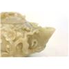 Image 3 : Carved white jade teapot