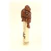 Image 1 : Ivory & wood scroll holder of "Monkeys"