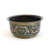 Image 1 : Chinese bronze & champleve enamel bowl