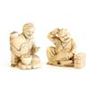 Image 1 : 2 ivory "Buddha" figures