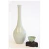 Image 1 : Celadon sake bowl & Celadon vase