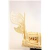 Image 6 : Ivory Chinese carving "Boat" on stand