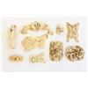 Image 1 : 9 carved bone & ivory pieces