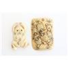 Image 2 : 9 carved bone & ivory pieces