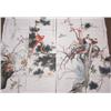 Image 2 : Set of 4 soft paper drawings "Birds in Trees"