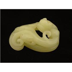 Jade carving of   Foo Lion 