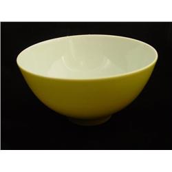 Yellow porcelain bowl