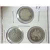 3-HOLED SEATED LIBERTY HALF DIMES