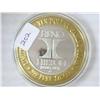 Image 2 : RENO HILTON CASINO $10 SILVER TOKEN (UNC)