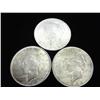 Image 1 : 3-1922 PEACE SILVER DOLLARS