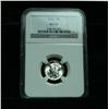 Image 1 : NGC 1943-p Liberty head 'Mercury' Dime Graded Gem+ Uncirculated ms66  NGC