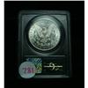 Image 2 : PCGS Original Green Holder 1880-s Morgan Dollar Graded Choice Uncirculated ms64  PCGS OGH