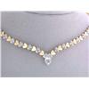 Image 1 : 14k Gold Diamond Heart Designed Necklace