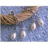 Image 2 : Dangling Pearl and Silver Earrings