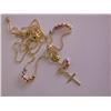 Image 3 : 14k Tri-color Gold Necklace