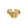 Image 2 : 14k Yellow Gold Ring with Diamonds