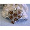 Image 2 : E.F.J. 18k Gold Pave Round Setting Necklace