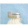 Image 2 : 14k White Gold Ring with Diamonds