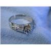 Image 2 : 14k White Gold Ring with Diamonds (Semi-Mount)