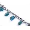 Image 1 : Sterling Silver Bracelet with Turquoise