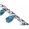 Image 2 : Sterling Silver Bracelet with Turquoise