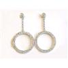 Image 1 : 18k White Gold Earrings with Diamonds