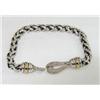 Image 1 : Silver/14K Yellow Gold Diamond Bracelet