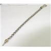 Image 2 : Silver/14K Yellow Gold Diamond Bracelet