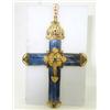 Image 1 : 14k Yellow Gold Multi-Colored Stones Diamond Pendant