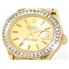 Image 3 : Rolex 18K Yellow Gold Diamond Ladies Watch