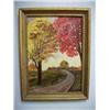 Image 1 : Antique Autumn Scene Oil Signed - C. Millet