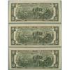 Image 2 : 3 Consec # CU 2003 A $2 Bills Notes F Mint Atlanta