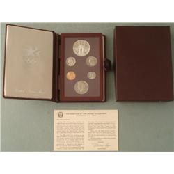 1984 US Mint Olympic Prestige Set w/Silver Dollar, COA