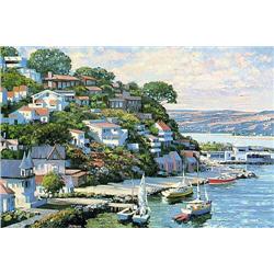 Sausalito Panorama an Original Silkscreen S/N Behrens