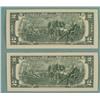 Image 2 : 2) 2003 Consec # $2 Notes Two Dollar Bills I Mint MN CU