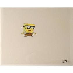 SpongeBob Original Animation Art Glasses Green Cel