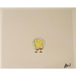 Fish Bowl Original Animation Art SpongeBob Cel Smile