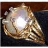 Image 1 : Gold Ring With Pearl and Diamonds