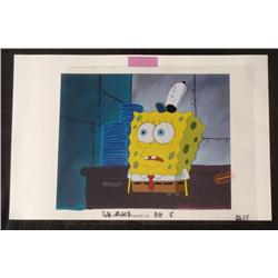 Work In Kitchen Background SpongeBob Original Cel Art