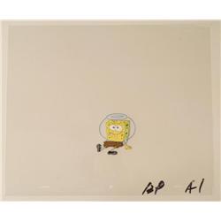 Sitting On Ground Original Animation Art Cel SpongeBob