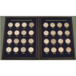 Complete Franklin Half Set in Velvet Folder 1948P-63D