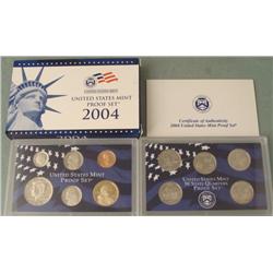 2004 11 Pc US Mint Proof Set in Original Box w/ COA