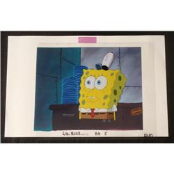 Suprised SpongeBob Original Production Cel Background