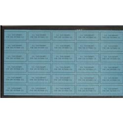 30 Cigarette Tax Revenue Stamps Outside US Uncut Sheet