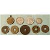 Image 1 : Group 9 Chinese Coins Tokens -Some Obsolete