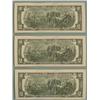 Image 2 : 3 Consecutive # 2003 A $2 Bills Notes Atlanta Mint CU