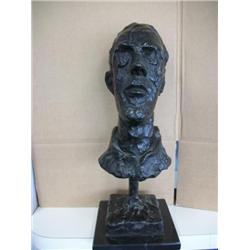Antique Bronze Statue Signed Base - Alberto Giacometti