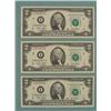 Image 1 : 3) 2003 Consec # $2 Notes Two Dollar Bills I Mint MN CU