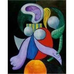 Woman With Flower by PicassoNumbered Giclee20x26 Canvas