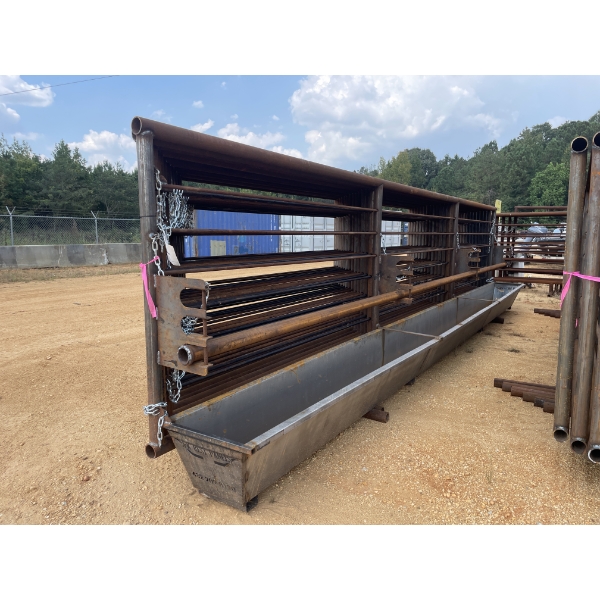 24' CORRAL PANELS W/TROUGH (14) EACH